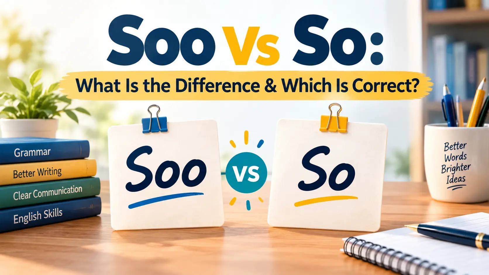 Soo Vs So: What Is the Difference & Which Is Correct?