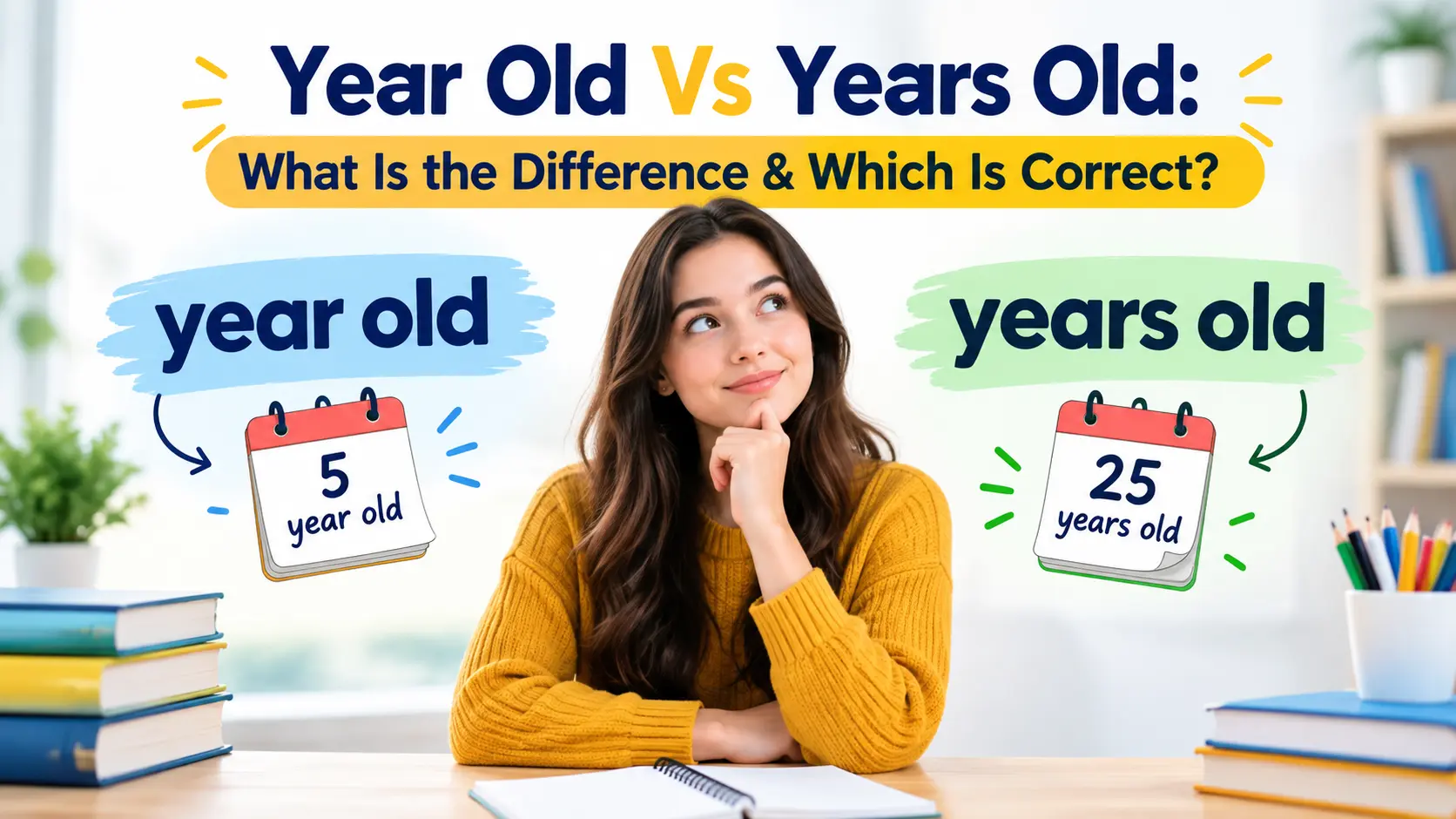 Year Old Vs Years Old: What Is the Difference & Which Is Correct?