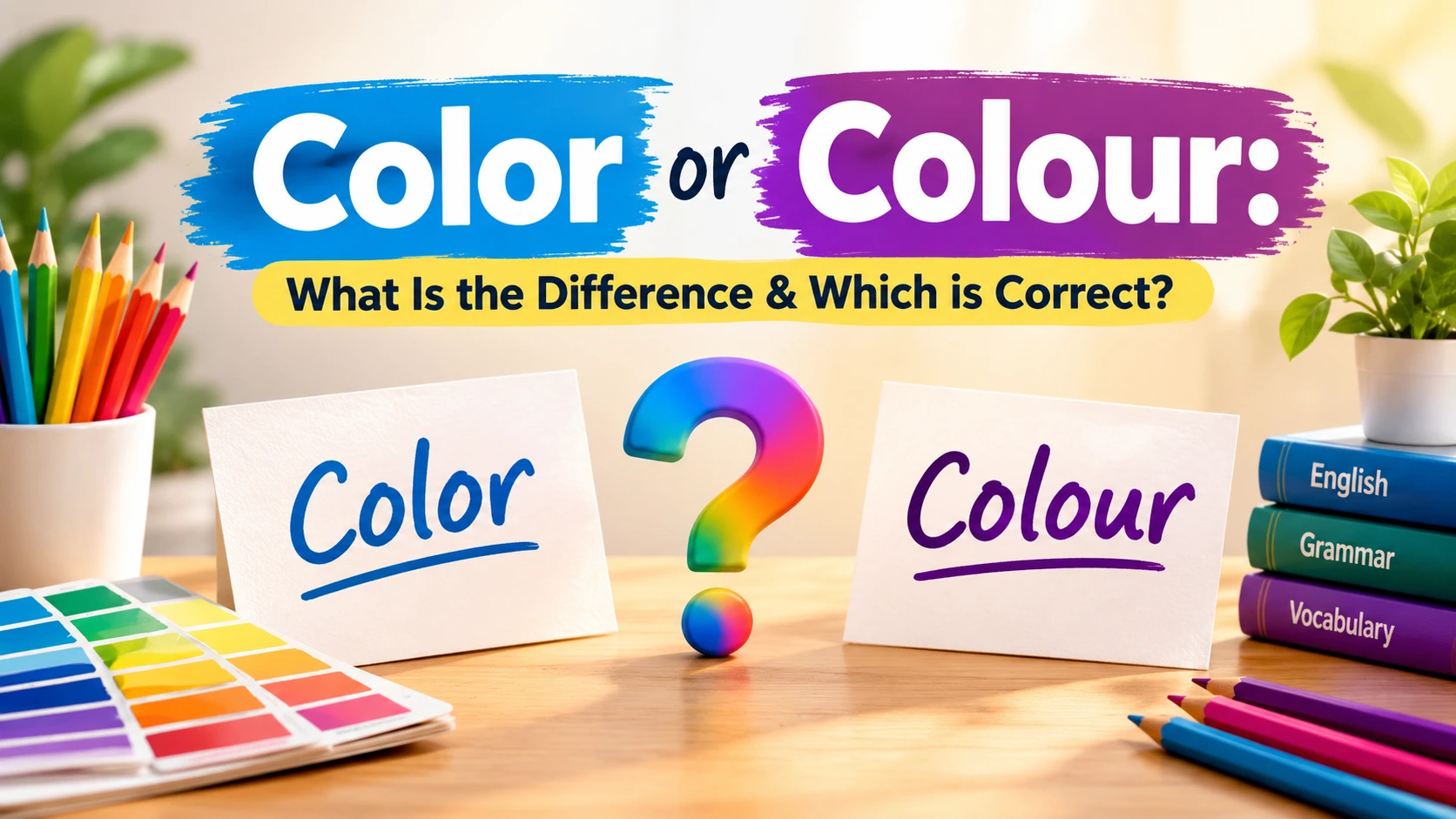 Color or Colour: What Is the Difference & Which is Correct?