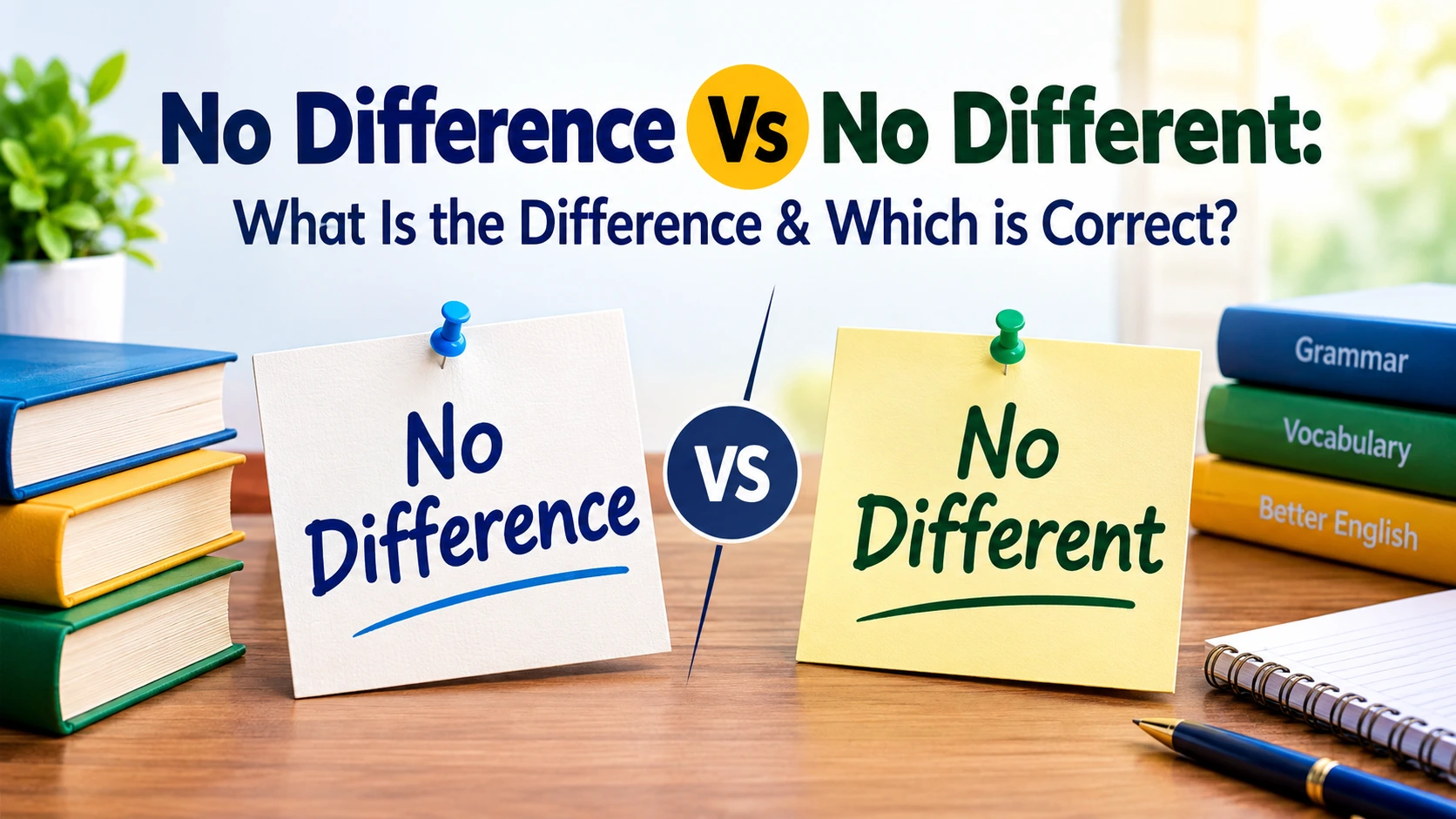 No Difference Vs No Different: What Is the Difference & Which is Correct?