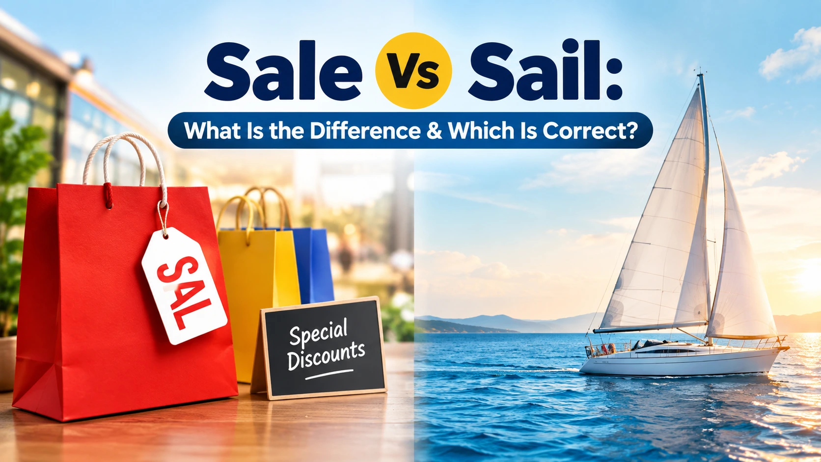 Sale Vs Sail: What Is the Difference & Which Is Correct?