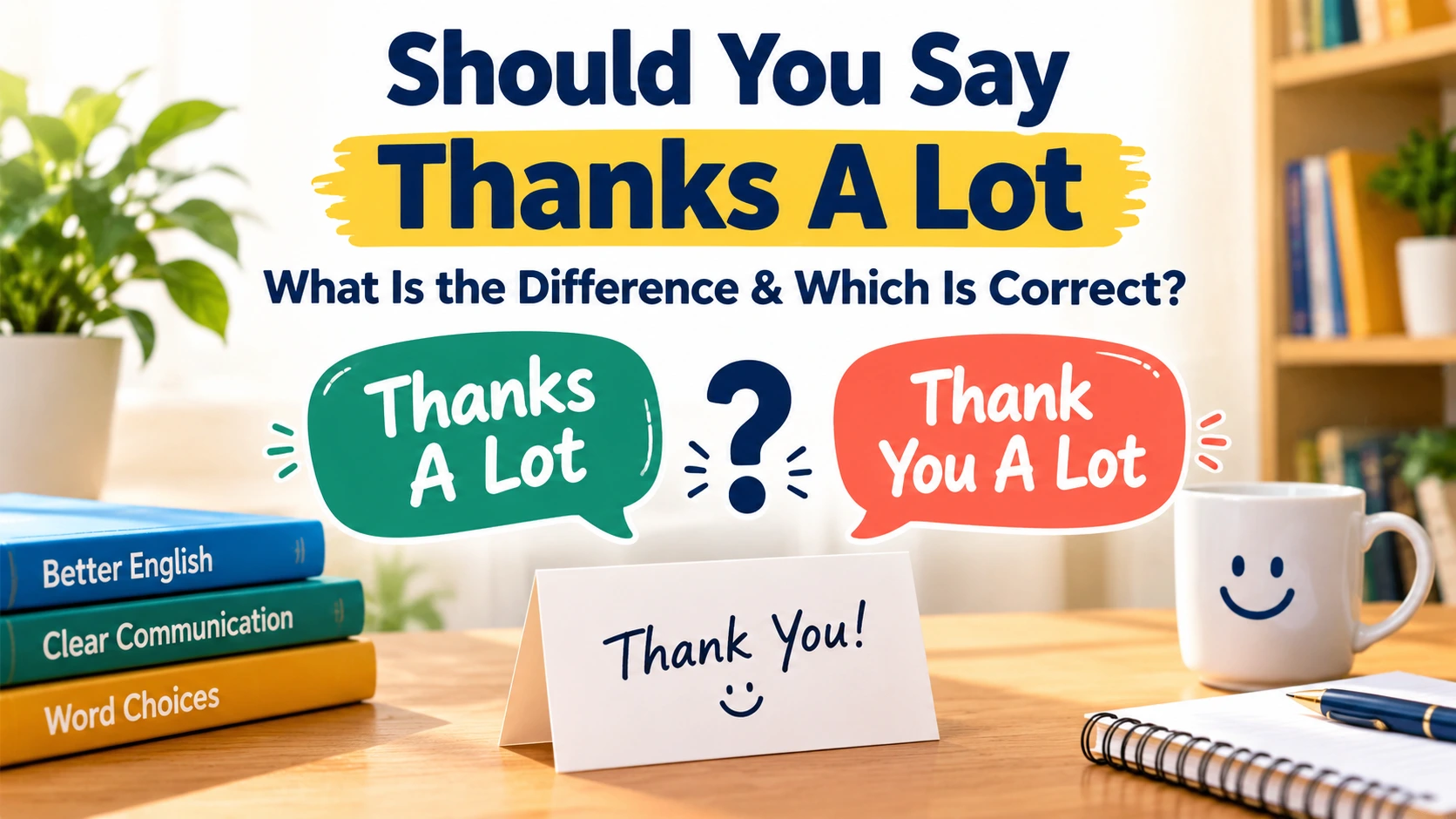 Should You Say Thanks A Lot: What Is the Difference & Which Is Correct?