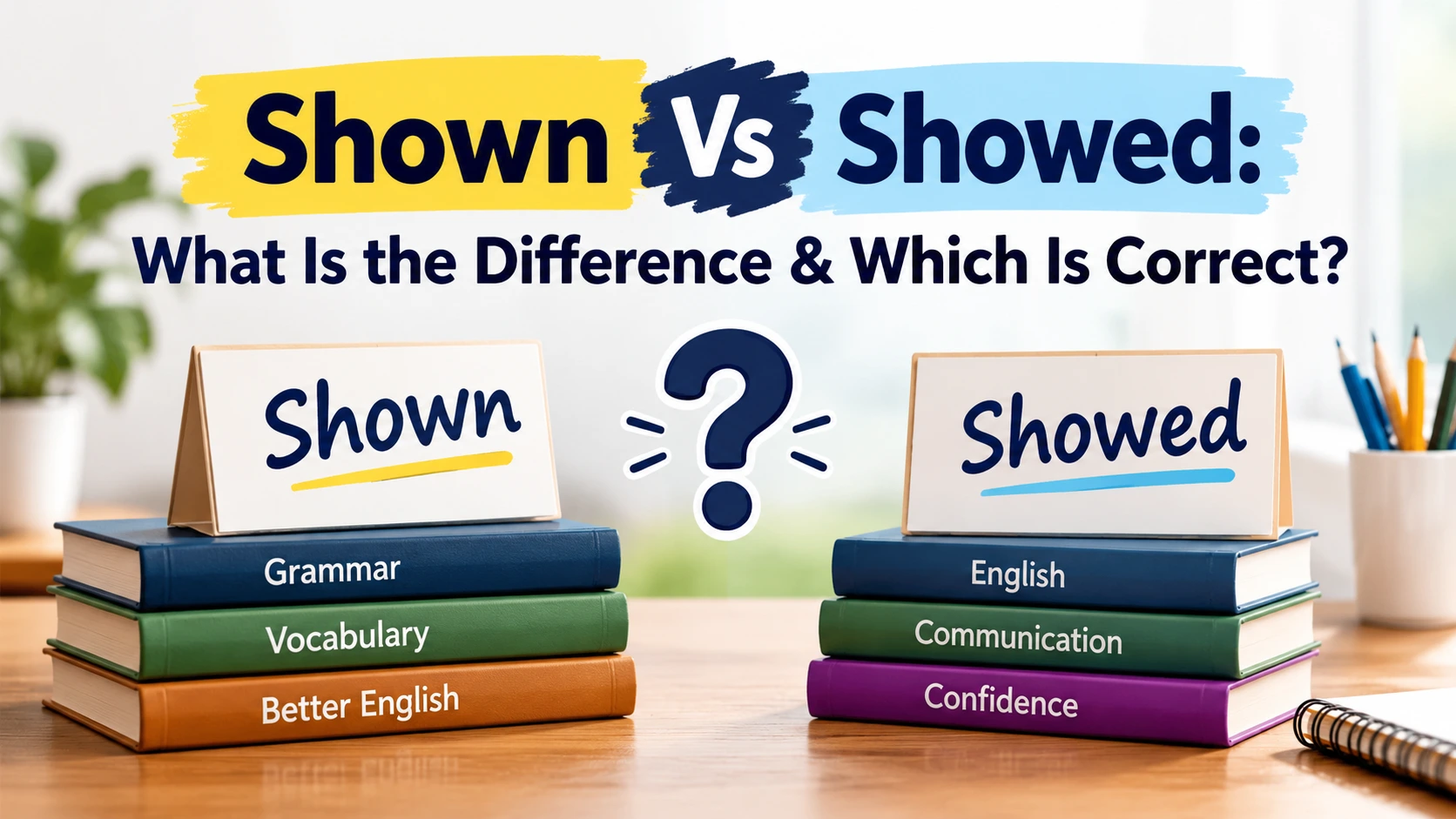 Shown Vs Showed: What Is the Difference & Which Is Correct?