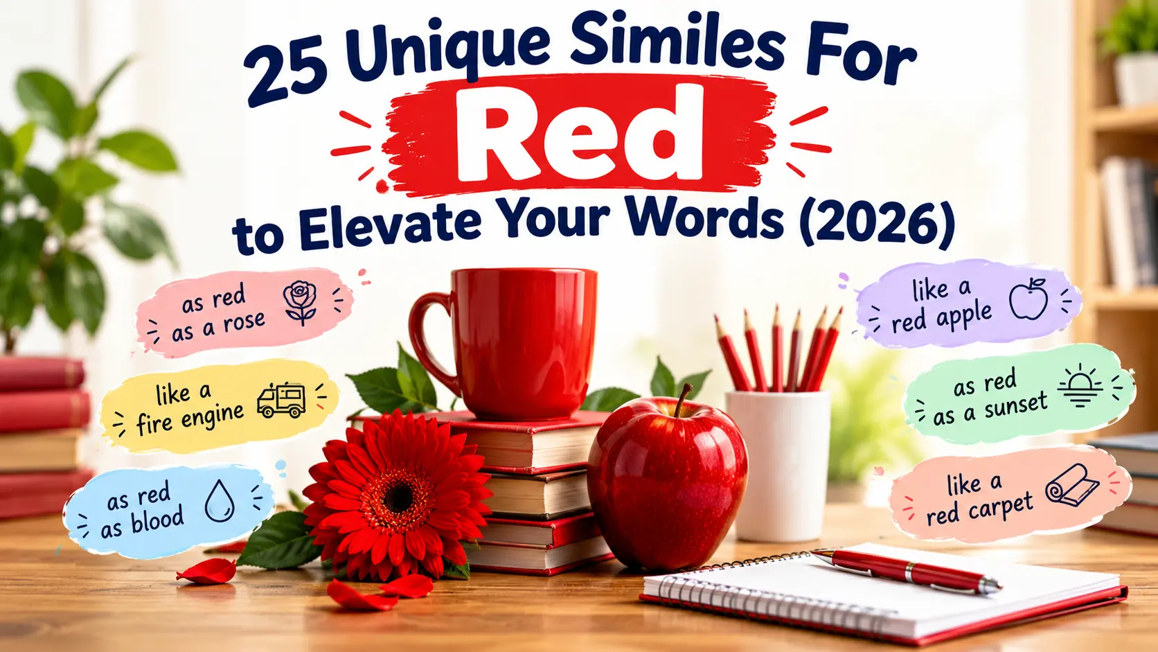 Unique Similes For Red to Elevate Your Words